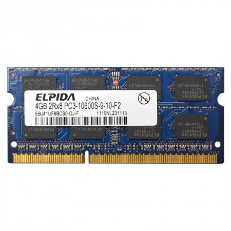 Elpida 4GB DDR3 1333MHz notebook memória