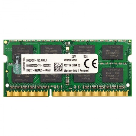 Kingston 8GB DDR3L 1.35V 1600MHz notebook memória (KVR16LS11/8)