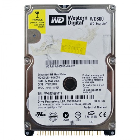 WD WD800UE 80GB IDE 2,5