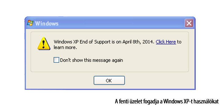 Közeleg a záróra az XP-nek